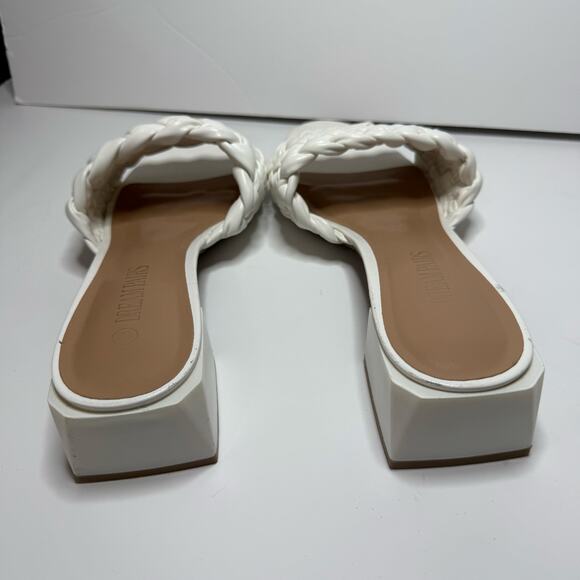 Dream Pairs Womens‎ White Braided Slip On Sandals Size 10 - Picture 7 of 10
